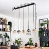 Gastor Suspension, Boule lumineuse, Suspension Ambre, Clair, Fumé, 5 lumières