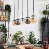 Gastor Suspension, Boule lumineuse, Suspension Ambre, Clair, Fumé, 5 lumières
