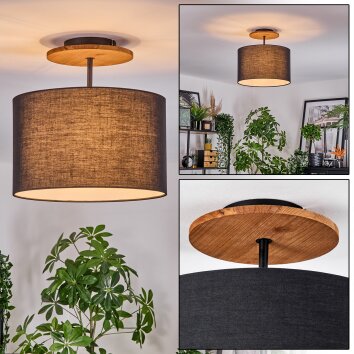 Bassagoda Plafonnier Écru, Noir, 1 lumière