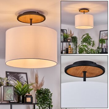 Bassagoda Plafonnier Écru, Noir, 1 lumière