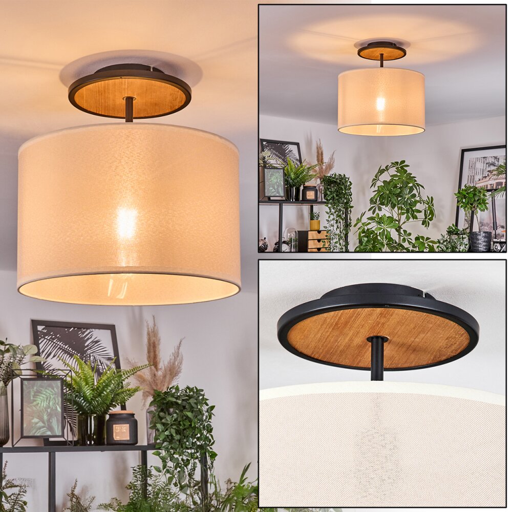 Bassagoda Plafonnier Écru, Noir, 1 lumière main product photo