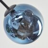 Gastor Plafonnier, Boule lumineuse 82 cm Bleu, Vert, Cuivré, 7 lumières