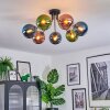 Gastor Plafonnier, Boule lumineuse 82 cm Bleu, Vert, Cuivré, 7 lumières
