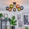 Gastor Plafonnier, Boule lumineuse 82 cm Bleu, Vert, Cuivré, 7 lumières