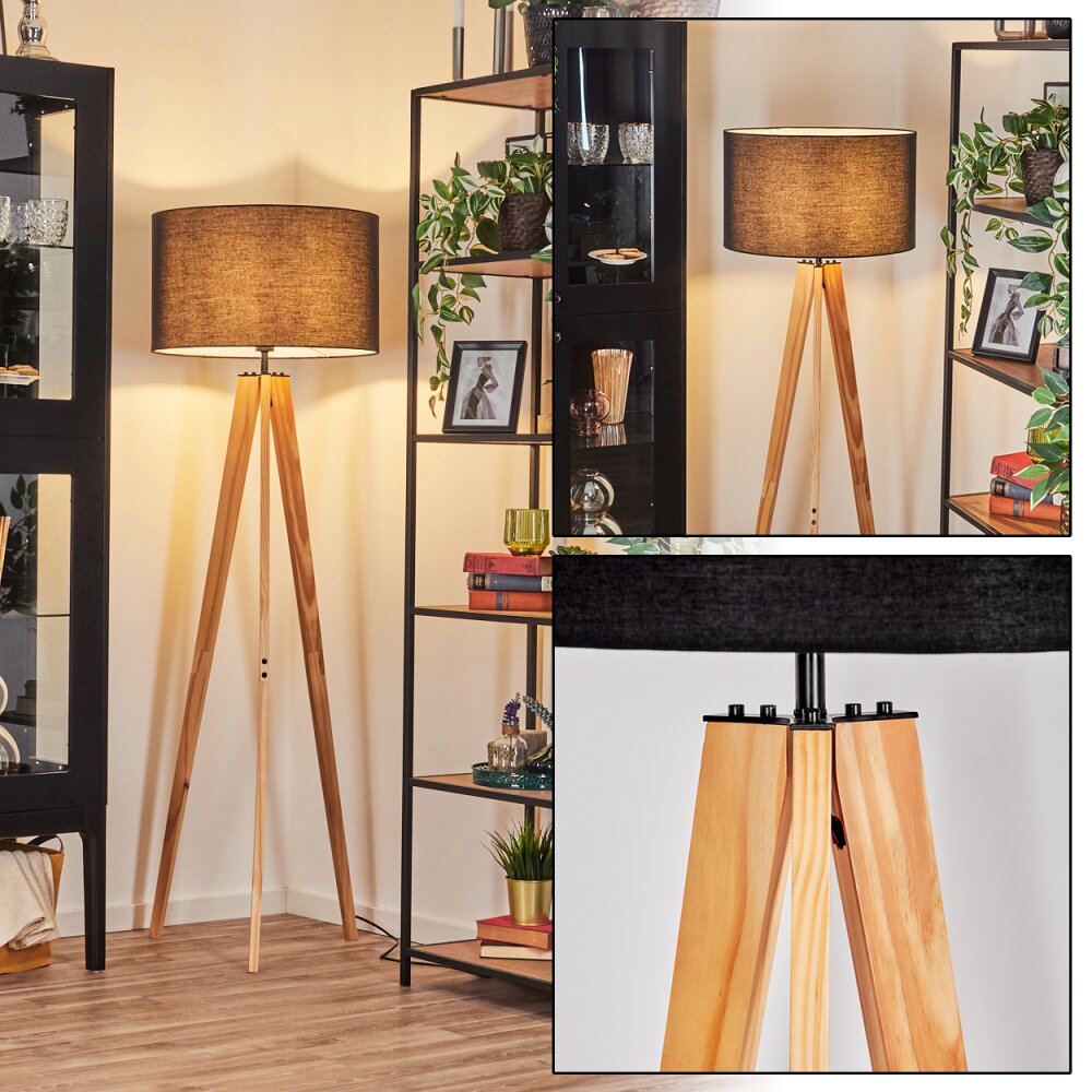 Flemming Lampadaire Écru, Noir, 1 lumière main product photo