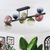 Chehalis Plafonnier, Boule lumineuse Bleu, Vert, Clair, Cuivré, 8 lumières