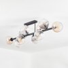 Koyoto Plafonnier, Boule lumineuse Ambre, Clair, Fumé, 10 lumières