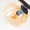 Gastor Plafonnier, Boule lumineuse Ambre, Clair, Fumé, 5 lumières