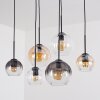 Koyoto Suspension, Boule lumineuse, Suspension Ambre, Clair, Fumé, 6 lumières