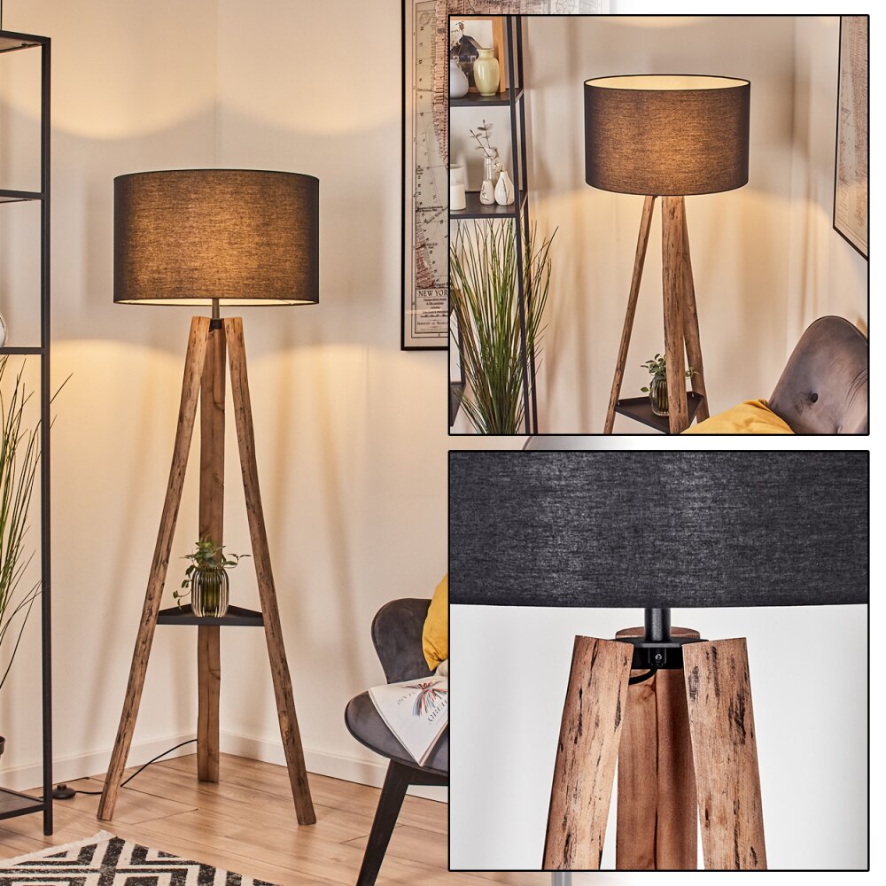 Flemming Lampadaire Écru, Noir, 1 lumière main product photo