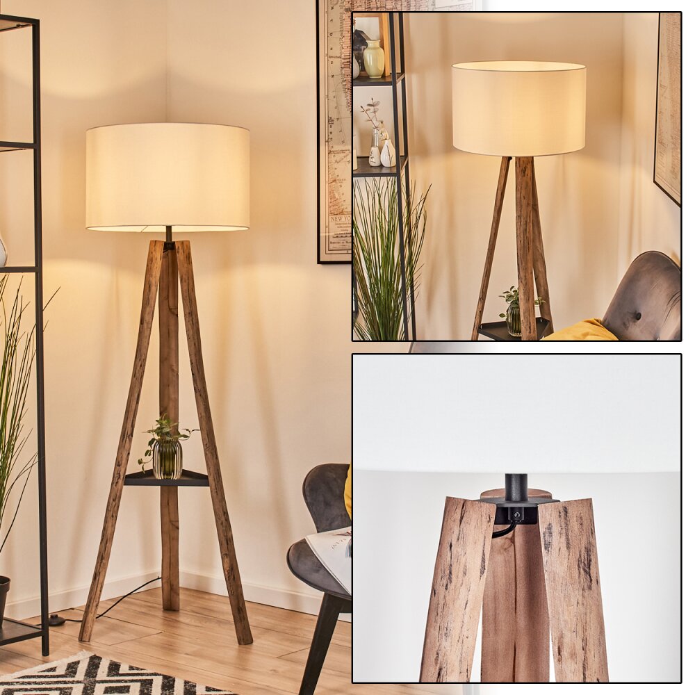 Flemming Lampadaire Écru, Noir, 1 lumière main product photo