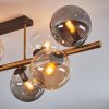 Gastor Plafonnier, Boule lumineuse Or, Noir, 8 lumières