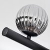 Chehalis Plafonnier, Boule lumineuse Ambre, Clair, Fumé, 8 lumières