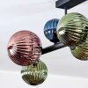 Chehalis Plafonnier, Boule lumineuse Bleu, Vert, Cuivré, 8 lumières
