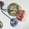 Koyoto Plafonnier, Boule lumineuse 82 cm Bleu, Vert, Clair, Cuivré, 7 lumières