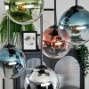 Gastor Plafonnier, Boule lumineuse Bleu, Chrome, Vert, Clair, Cuivré, Fumé, 5 lumières