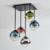 Gastor Plafonnier, Boule lumineuse Bleu, Chrome, Vert, Clair, Cuivré, Fumé, 5 lumières