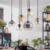Koyoto Suspension, Boule lumineuse, Suspension Ambre, Clair, Fumé, 6 lumières