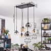Koyoto Suspension, Boule lumineuse, Suspension Ambre, Clair, Fumé, 6 lumières