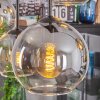Koyoto Suspension, Boule lumineuse, Suspension Ambre, Clair, Fumé, 6 lumières