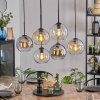 Koyoto Suspension, Boule lumineuse, Suspension Ambre, Clair, Fumé, 6 lumières