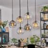 Koyoto Suspension, Boule lumineuse, Suspension Ambre, Clair, Fumé, 6 lumières
