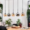 Koyoto Suspension, Boule lumineuse, Suspension Écru, Noir, 5 lumières