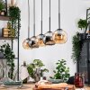 Koyoto Suspension, Boule lumineuse, Suspension Écru, Noir, 5 lumières