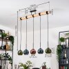 Koyoto Suspension, Boule lumineuse, Suspension Écru, Noir, 5 lumières