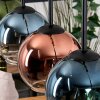 Koyoto Suspension, Boule lumineuse, Suspension Écru, Noir, 5 lumières