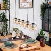 Koyoto Suspension, Boule lumineuse, Suspension Écru, Noir, 5 lumières