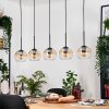 Koyoto Suspension, Boule lumineuse, Suspension Écru, Noir, 5 lumières