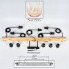 Koyoto Suspension, Boule lumineuse, Suspension Écru, Noir, 5 lumières