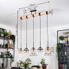 Koyoto Suspension, Boule lumineuse, Suspension Écru, Noir, 5 lumières