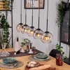 Koyoto Suspension, Boule lumineuse, Suspension Écru, Noir, 5 lumières