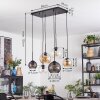 Koyoto Suspension, Boule lumineuse, Suspension Ambre, Clair, Fumé, 6 lumières