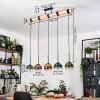Koyoto Suspension, Boule lumineuse, Suspension Écru, Noir, 5 lumières