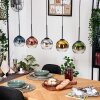 Koyoto Suspension, Boule lumineuse, Suspension Écru, Noir, 5 lumières