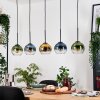 Koyoto Suspension, Boule lumineuse, Suspension Écru, Noir, 5 lumières