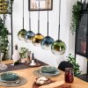 Koyoto Suspension, Boule lumineuse, Suspension Écru, Noir, 5 lumières