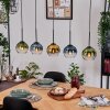 Koyoto Suspension, Boule lumineuse, Suspension Écru, Noir, 5 lumières