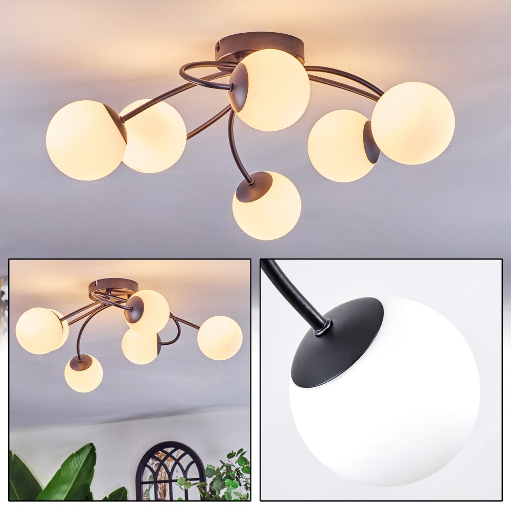 Chehalis Plafonnier, Boule lumineuse 56 cm Blanc, 6 lumières main product photo
