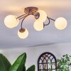 Chehalis Plafonnier, Boule lumineuse 56 cm Blanc, 6 lumières