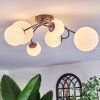 Chehalis Plafonnier, Boule lumineuse Blanc, 6 lumières