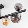 Chehalis Plafonnier, Boule lumineuse Ambre, Fumé, 8 lumières