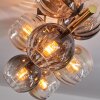Koyoto Plafonnier, Boule lumineuse Or, Noir, 8 lumières