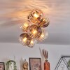 Koyoto Plafonnier, Boule lumineuse Or, Noir, 8 lumières