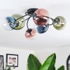 Chehalis Plafonnier, Boule lumineuse Bleu, Vert, Clair, Cuivré, 6 lumières