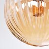 Chehalis Plafonnier, Boule lumineuse Ambre, 8 lumières