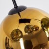 Koyoto Suspension, Boule lumineuse, Suspension Bleu, Or, Vert, Clair, 6 lumières